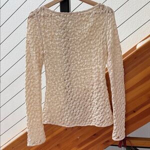 Rohe Lace Boatneck Top Cream Sz M (40)